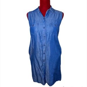 Simply Vera Vera Wang Blue Shirtdress